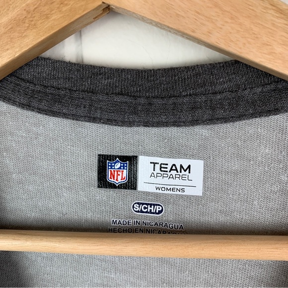 Jacksonville Jaguars Short Sleeve Shirt V Neck Gray Women’s Small - Picture 3 of 4